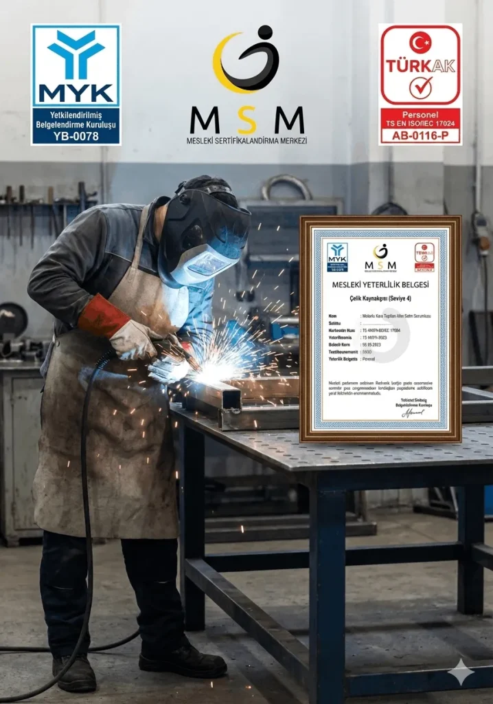 Çelik Kaynakçaksı Mesleki Sertifikası