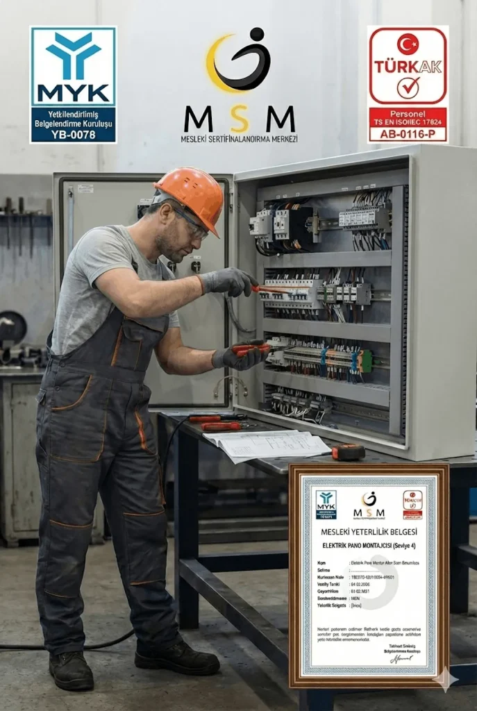 Elektrik Pano Montajcısı Mesleki Sertifikası
