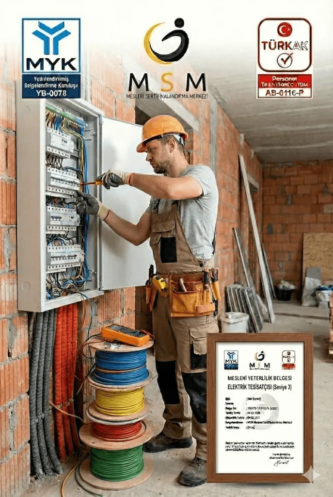 Elektrik Tesisatçısı Mesleki Sertifika