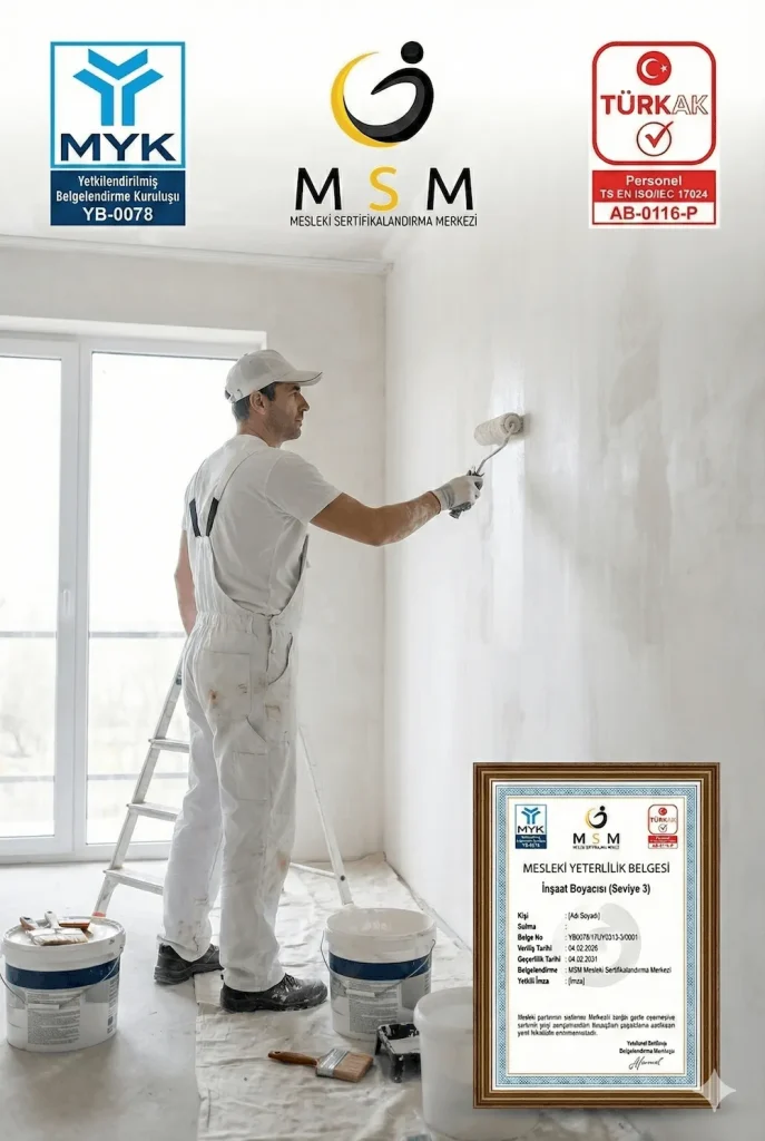İnşaat Boyacısı Mesleki Sertifikası