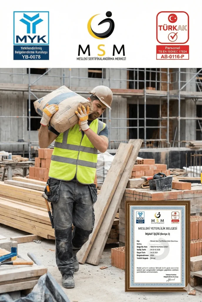 İnşaat İşçisi Mesleki Sertifika