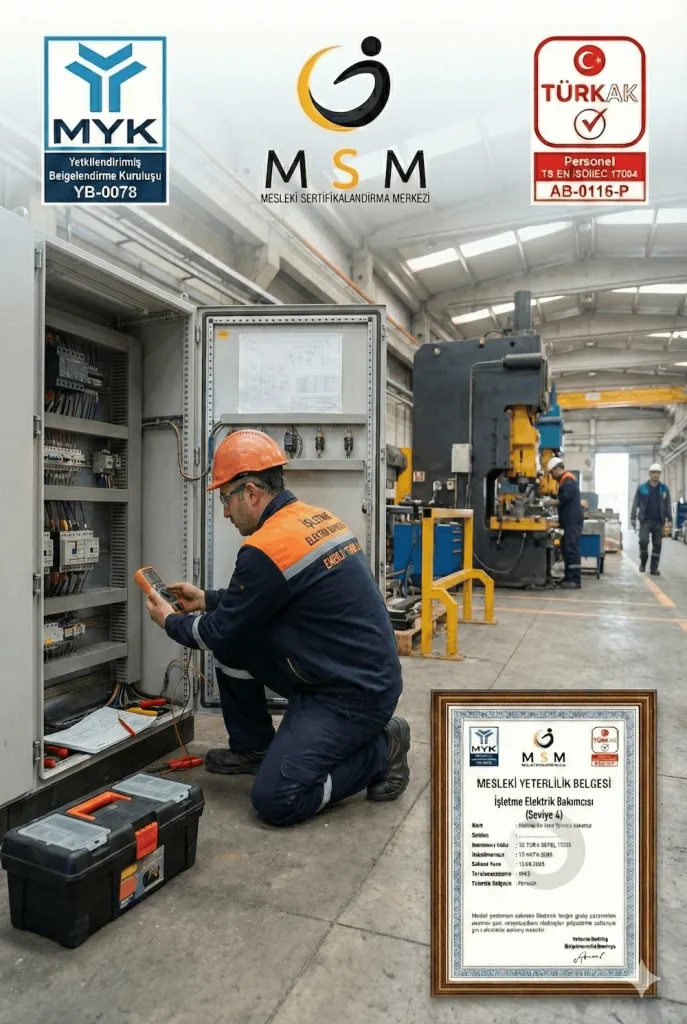 İşletme Elektrik Bakımcısı Mesleki Sertifika