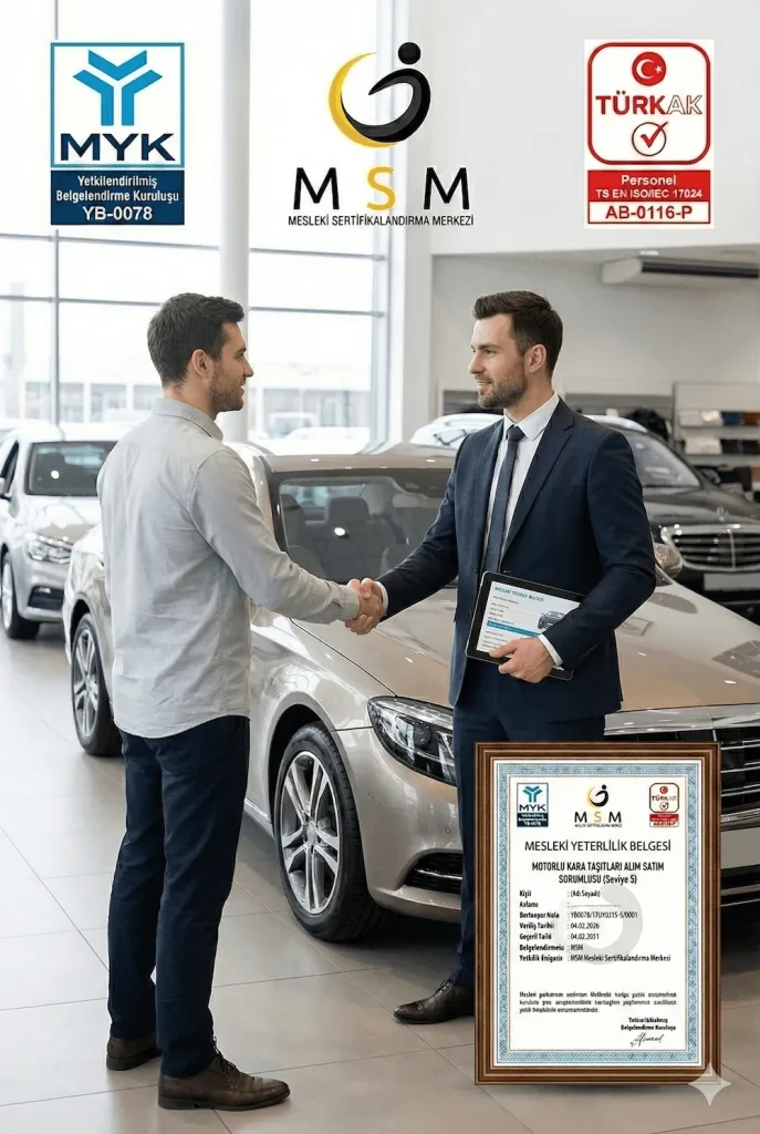 Motorlu Kara Taşıtları Alım Satım Sorumlusu Mesleki Sertifika