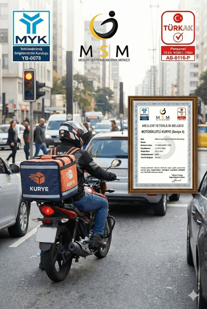 Motosikletli Kurye Mesleki Sertifika
