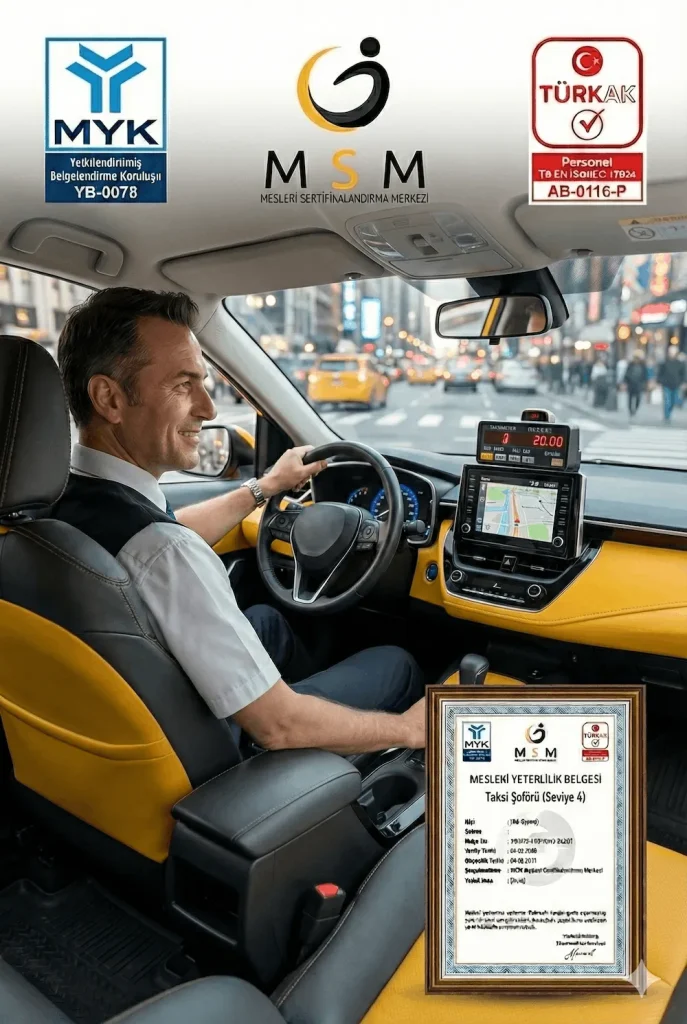 Taksi Şoförlüğü Mesleki Sertifika